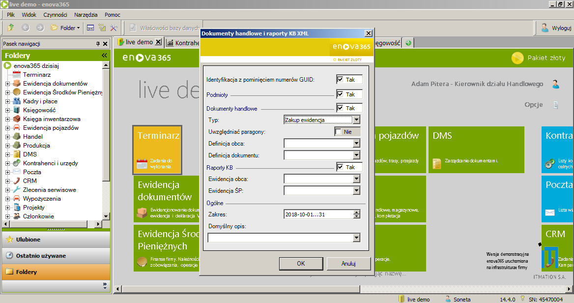 Importu dokumentów do enova365 standard
