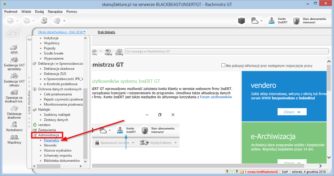 Import dokumentów do Insert Rachmistrz GT
