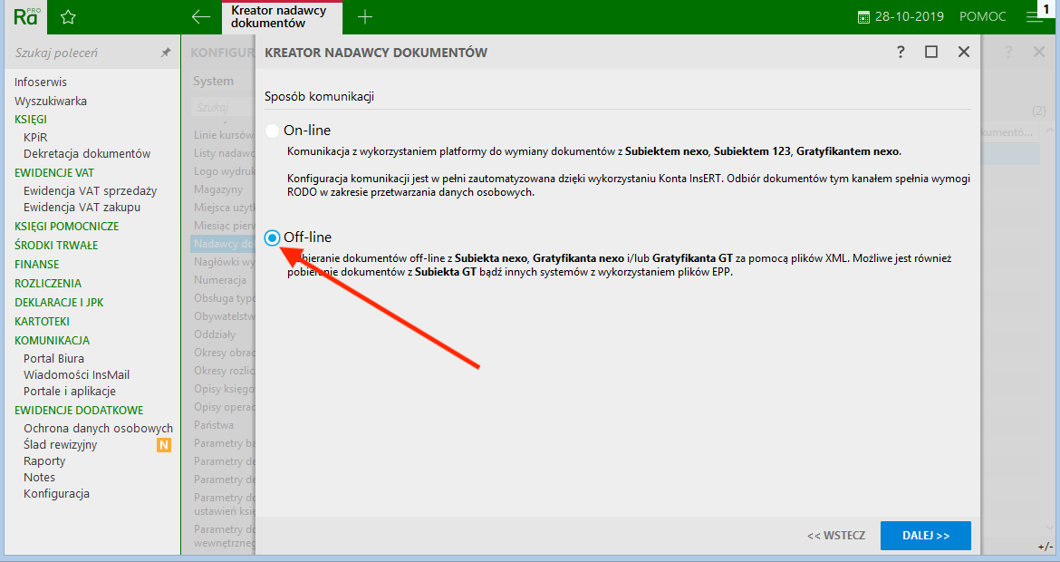 Import dokumentów do Insert Rachmistrz Nexo