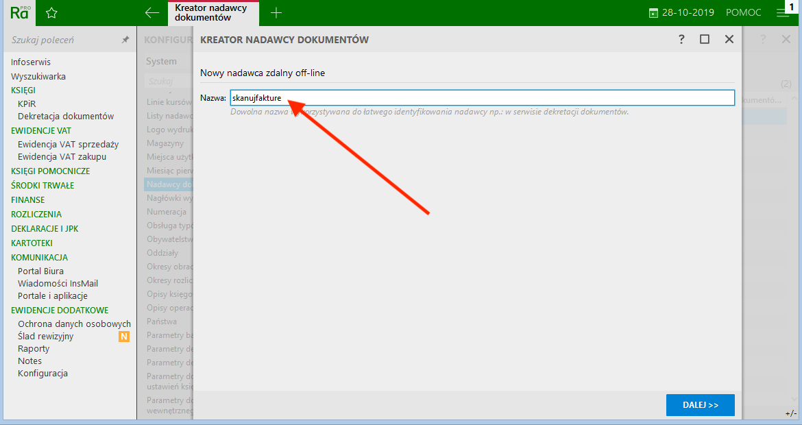 Import dokumentów do Insert Rachmistrz Nexo