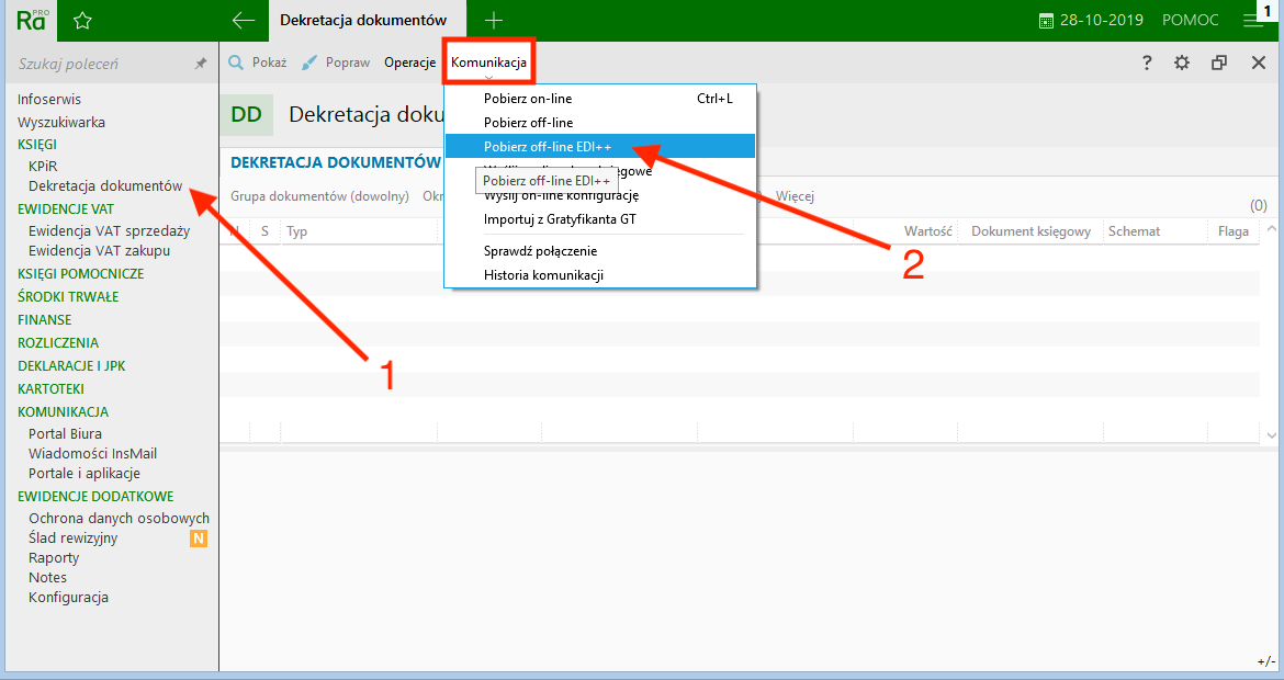 Import dokumentów do Insert Rachmistrz Nexo