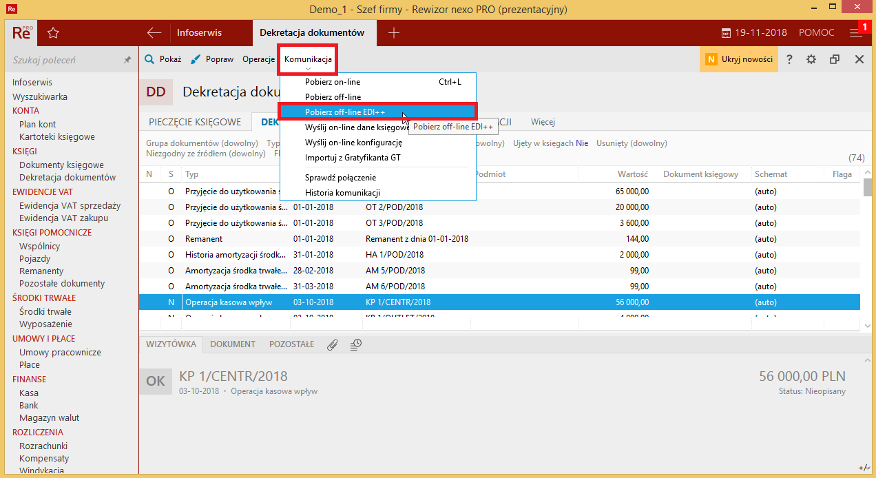 Import dokumentów do Insert Rewizor Nexo