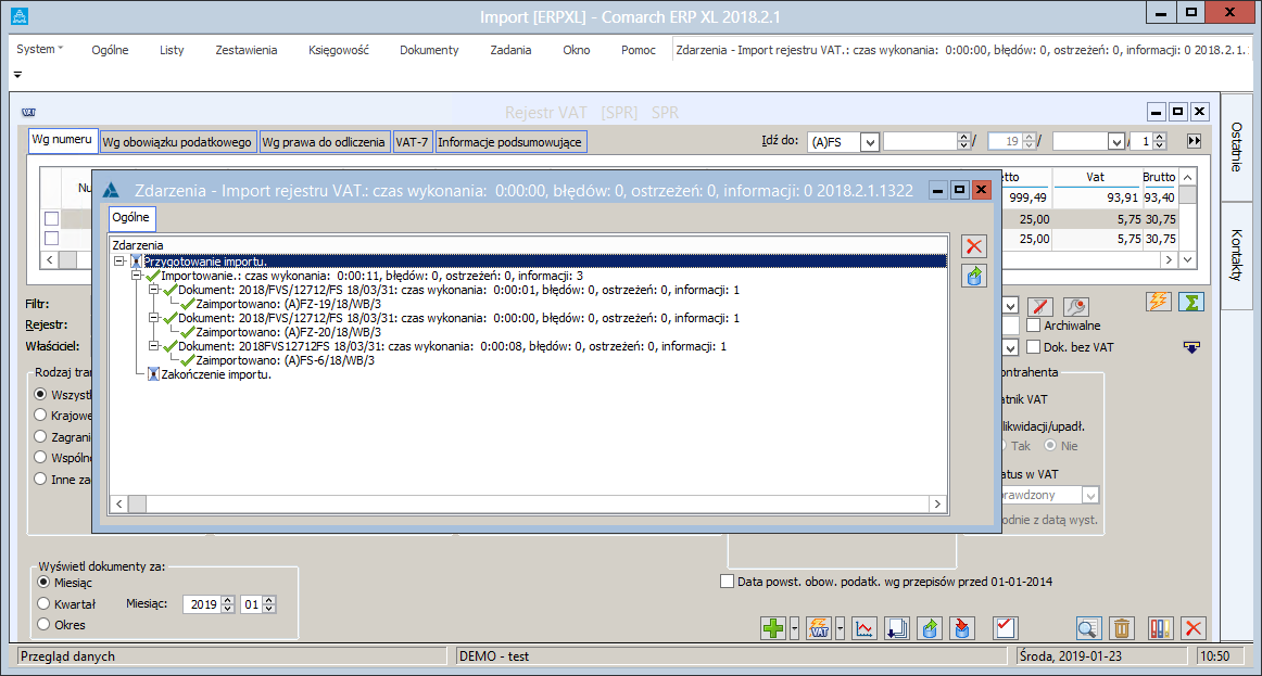 Importu dokumentów do Comarch XL